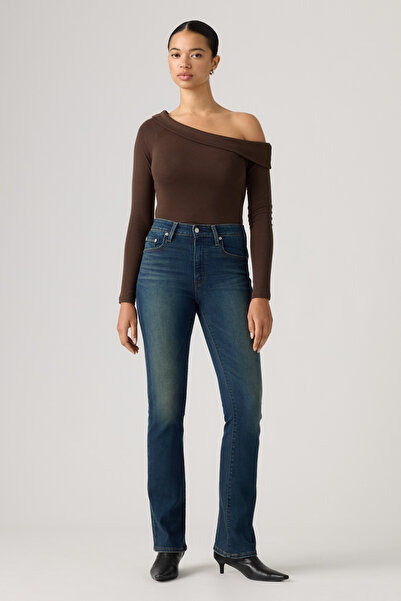 Levi's 725 Kadın Yüksek Bel Bootcut Total Grail Str Yeşil Jean