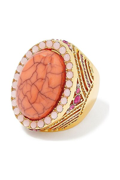 Kurt Geiger XL Oval Cocktail Ring, Big Oval Stone Fancy Ring