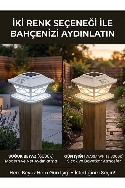 gaman 2 Adet Güneş Enerjili Duvar Üstü Aydınlatma - 2 Renk Seçenekli Yürüyüş ...