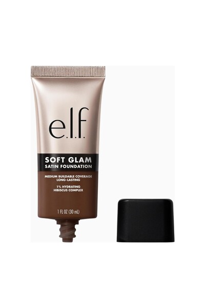 ELF E.L.F Soft Glam Satin Foundation, Medium Coverage, Breathable and Long-La...