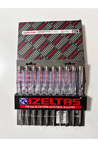 İzeltaş ELEKTİRİK KONTROL KALEMİ DÜZ UÇLU 190mm (10 ADET)