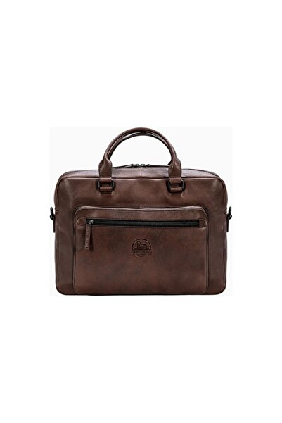 Farmhood Memphis Leather Briefcase 38.5 Cm, Lightweight, Stylish, and with La...