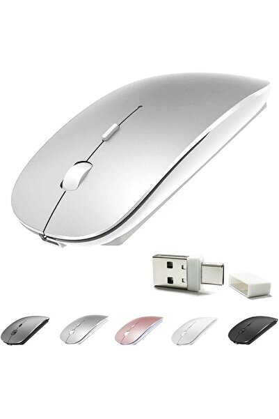 Klopper KLO - Rechargeable Bluetooth 5.2/3.0/Type-C/USB-2.4G Mouse for MacBoo...