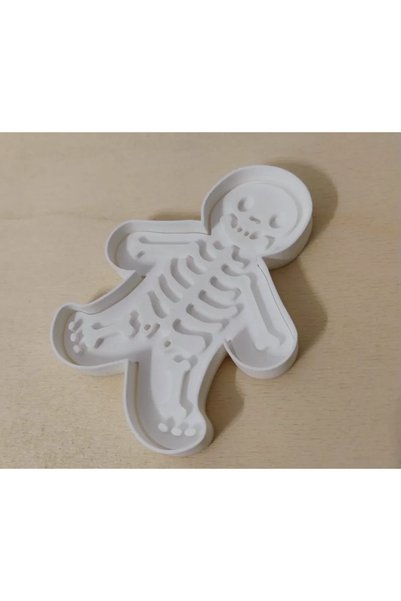 SZD Design Halloween Skeleton Cookie Mold and Stamping Stamp