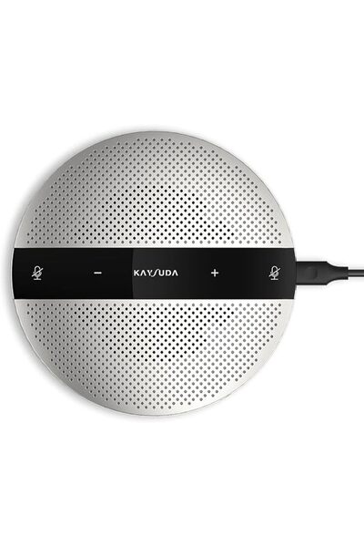Kaysuda مكبر صوت USB 360 °   ميكروفون متعدد الاتجاهات محمول مع مكبر صوت للمؤت...