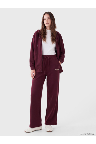 LC Waikiki Pantaloni de trening de damă cu imprimeu NYC și croială largă