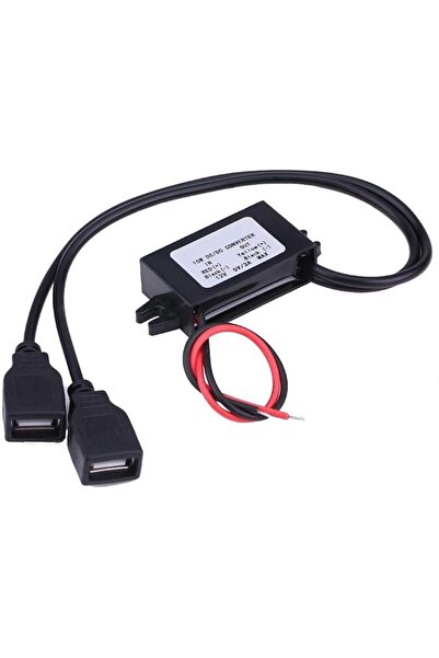 GENERAL وحدة تحويل من تيار مستمر 12 فولت إلى تيار مستمر 5 فولت، شاحن USB مزدو...