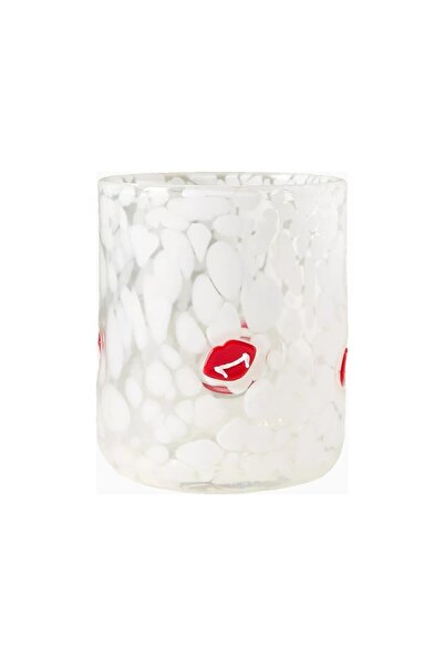 Anthropologie The Mystic Icon Hand-Embroidered Bead Detailed Glass Juice Cup