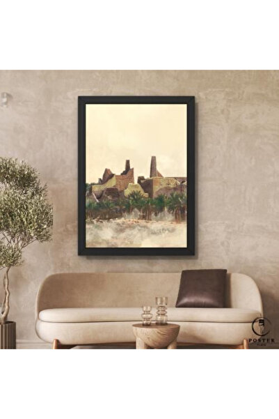 ALAYRA International Saudi Heritage Village Art (40x60 cm) With Outer Frame f...