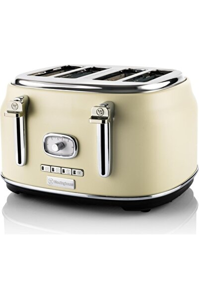 Westinghouse Retro Toaster Ms-120 Sc, 2 Slices, 6 Toast Levels, Analog Indica...