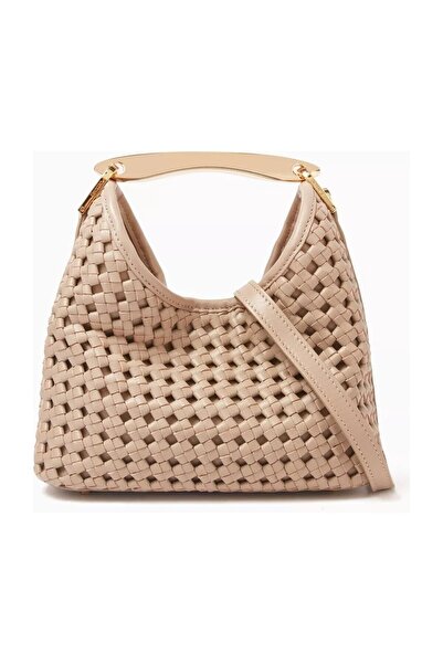 Elleme Small Boomerang Bag Knitted Lambskin, 18K Gold & Stylish Design