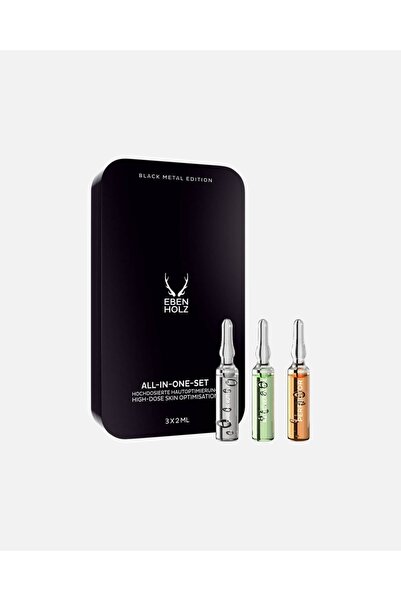 Ebenholz Skincare Anti-Aging Ampoules All-In-One Set for Sensitive Men's Skin...