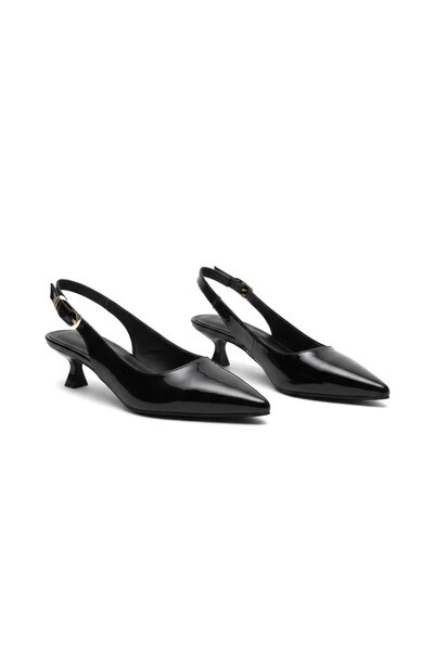 Zerenyus Zrct3 - Short Nut Heeled Pointed Toe Women's Shoes 4 cm Patent Leath...