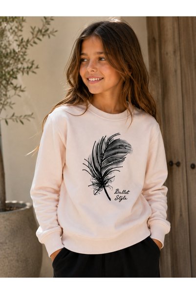 Victor and Jane Girls Embelished Pullover Top with Puff Sleeves