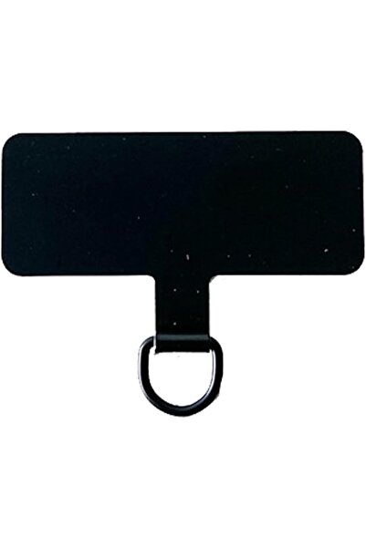 GENERAL Black Phone Tether Patch - Cell Phone Metal Lanyard Tether Patch | Ce...