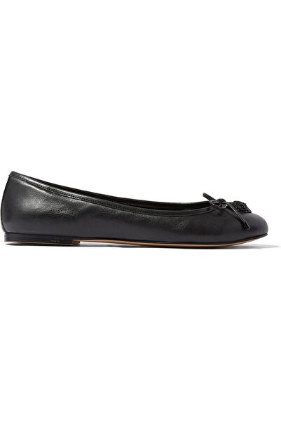 Kurt Geiger Şahin Decorated Leather Ballerina Flat Shoes