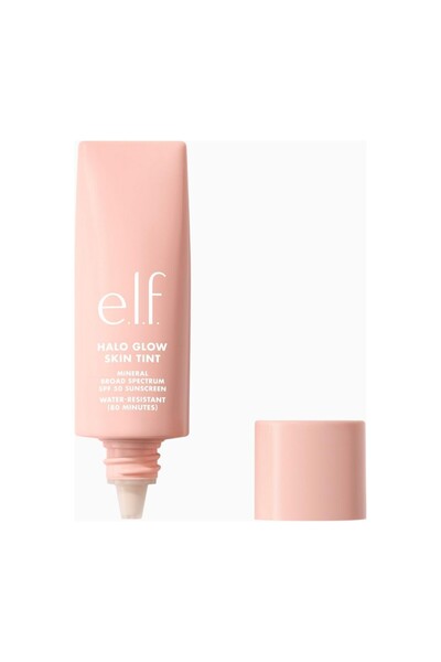 ELF E.L.F Halo Glow Skin Tint Spf 50, Natural Glow, Vegan and Spf 50 Protection