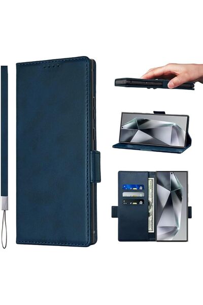 GENERAL cover for Samsung Galaxy S24 Ultra Case PU Leather Wallet Case Magnet...