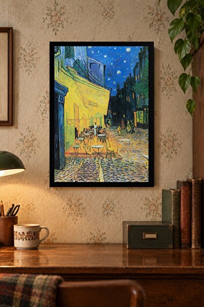 Van Gogh Eseri, MDF Tablo, Çerçeve Görünümlü Ahşap Poster