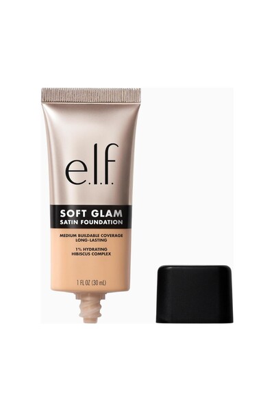 ELF E.L.F Soft Glam Satin Foundation, Medium Coverage, Breathable and Long-La...