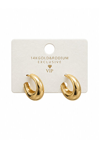 14 K Kaplama VIP Küpe Gold