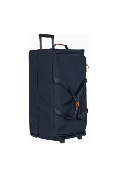 Bric's X-Travel 77 cm Deri Detaylı Tekerlekli Seyahat Çantası Şık ve Çevre Do...