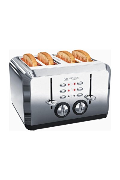 Arendo 4 Slice Stainless Steel Automatic Toaster 1630W