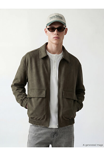 LC Waikiki Relax Fit Men's Suede Jacket