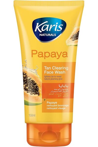 Karis Naturals Face Wash - Tan Clearing- Lightens Tan to Reveal Natural Gleam...