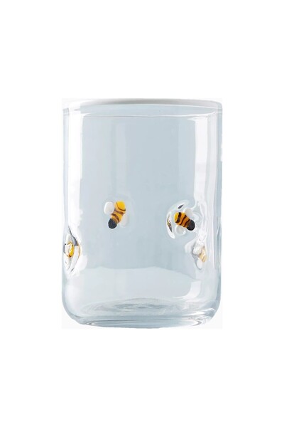 Anthropologie The Icon Handmade Bead Detailed Glass Juice Cup
