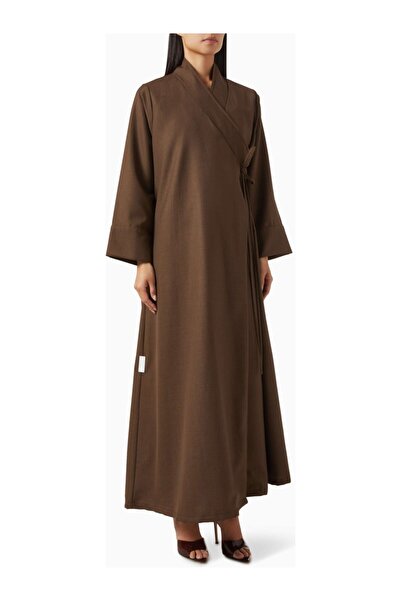 Hessa Falasi Comfortable and Stylish Wrap Abaya with Convenient Design, Ideal...