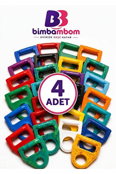 bimbambom 4 Adet, 19 Litre Kırılmaz Plastik Damacana Taşıma Aparatı / Tutacağ...