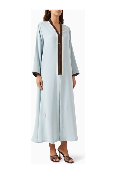 ZAH Design Modern and Traditional Style Long Sleeve Abaya Stand Out in Elegance
