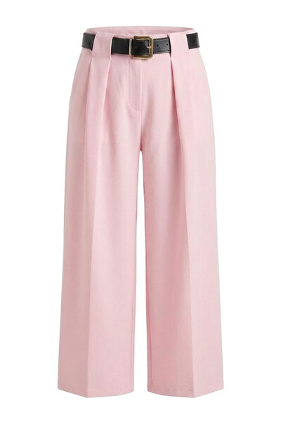Gökkuşağı Gömme Köprü Palazzo Pants - Pink Pink