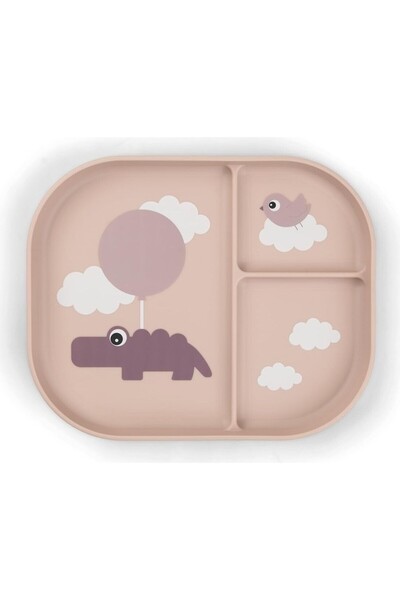 Done By Deer طبق أطفال مزرعة صغيرة مع أقسام