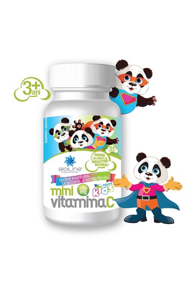 BioSunLine Vitamina C pentru copii – MiniVitamina C 100 mg