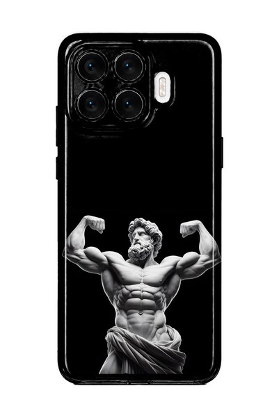 FLAMENKO حافظة هاتف شفافة متوافقة مع هاتف Xiaomi 17T بنمط تمثال قديم على شكل ...