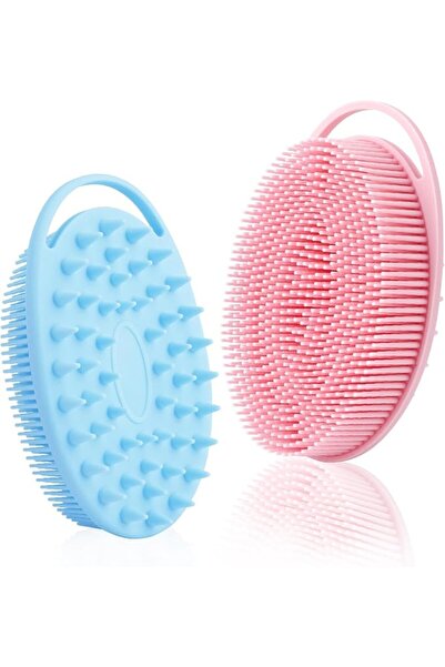 KQNBI Silicone Body Scrubber - 2-Pack Shower Exfoliator, 2-in-1 Body Scrubber...