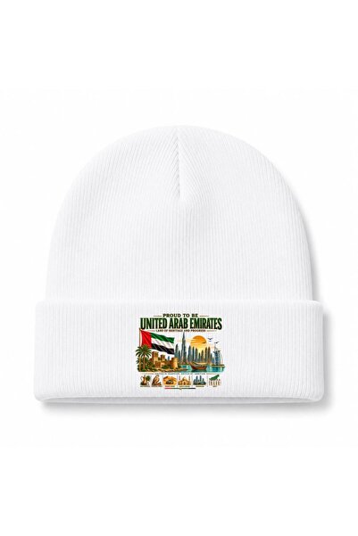 Rabona Fashion Proud Emirates Heritage & Progress Uae Graphic Beanie