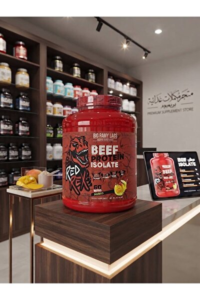 BIG RAMY LABS بيج رامي لابس ريد ريس بيف ايزوليت بروتين, بنكهه المانجو, 4 باوند
