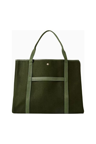 RUE DE VERNEUIL XL Traversée Tote Bag, Luxury French Design with Wool and Lea...