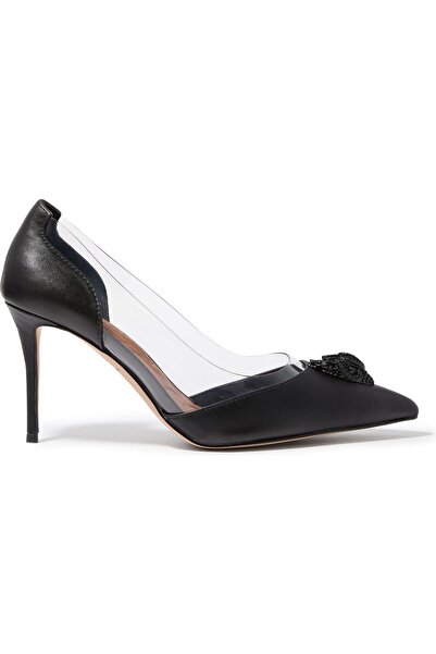 Kurt Geiger Belgravia Vinyl Eagle Detailed 85 Heeled Shoes - Black