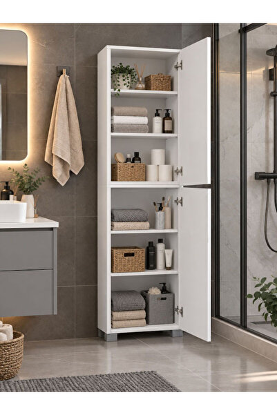 YAMAN DEKORASYON kepez banyo boy dolap 210boy 40cm en