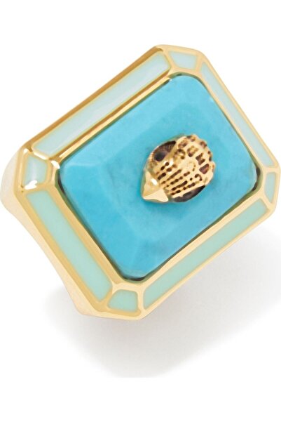 Kurt Geiger Enamel Cocktail Ring, Colorful Enamel and Stylish