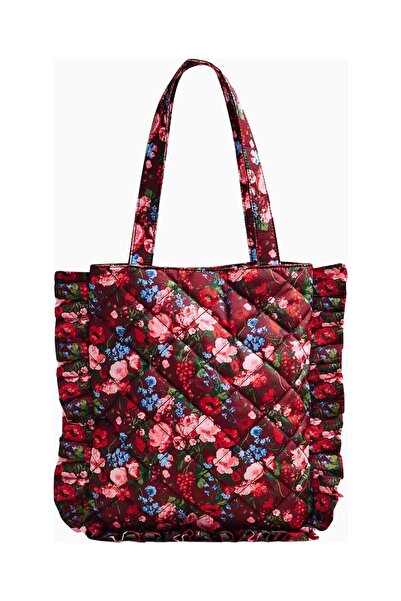 Maeve Floral Ruffle Fabric Women's Shoulder Bag