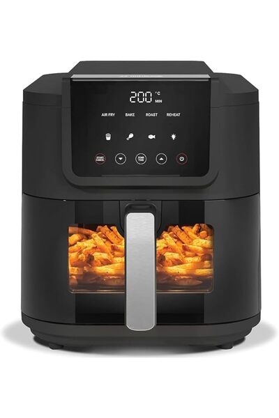 Nutricook Air Fryer Slim, 5L, 1KGs, Large Basket, Space-Saving Slim Design, A...