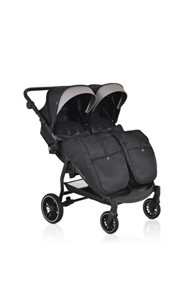 Moni Carucior gemeni TwinGo Black, 0-36 luni, spatare independente, pliabil, ...