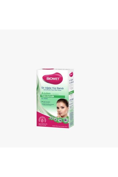 biowet Benzi depilatoare faciale Azulene 24 buc + 3 șervețele