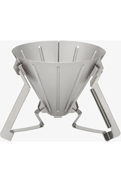 Field Barista Coffee Dripper: Paslanmaz Çelik Dökme Kahve Aparatı 12.5×10.5 cm