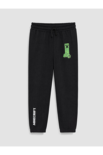 LC Waikiki Minecraft Printed Boys' Thick Jogger Sweatpants